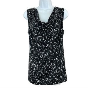 89th & Madison Speckled Print Droop Neck Tank